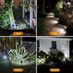 Solar-LED-Spotlight for outdoor use – Weatherproof garden lighting with 3 brightness levels