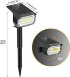 Solar-LED-Spotlight for outdoor use – Weatherproof garden lighting with 3 brightness levels