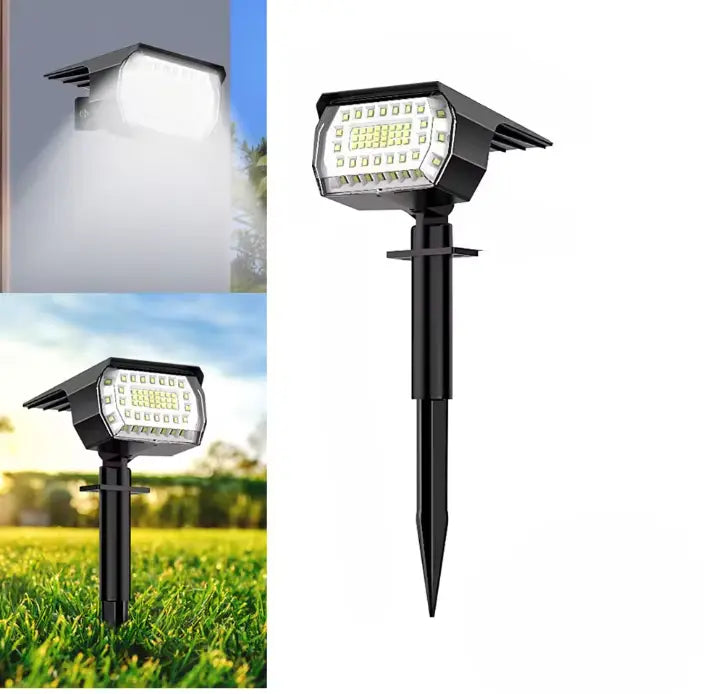 Solar-LED-Spotlight for outdoor use – Weatherproof garden lighting with 3 brightness levels