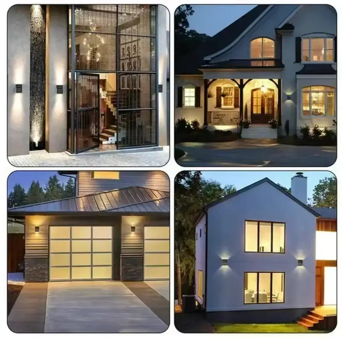 Solar-LED-Wall light with color choice – Weatherproof & Atmospheric