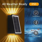 Solar-LED-Wall light with color choice – Weatherproof & Atmospheric