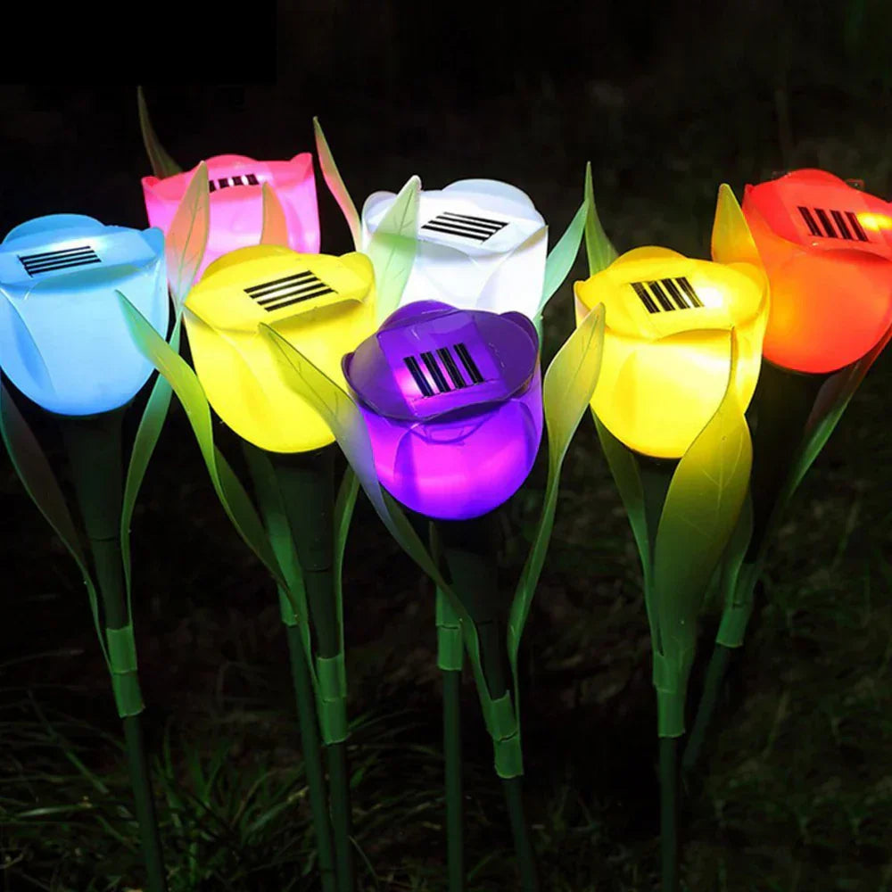 Tulip light that naturally brightens evenings!