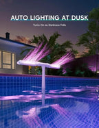 Solar Pool Fountain with LED & Double Spray Arch – For Nighttime Pool Magic