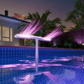 Solar Pool Fountain with LED & Double Spray Arch – For Nighttime Pool Magic