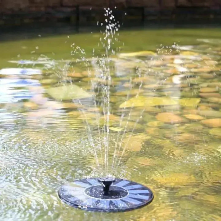 Solar garden fountain with soothing splashing – For birds & soul