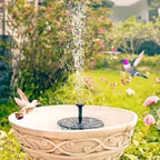 Solar garden fountain with soothing splashing – For birds & soul