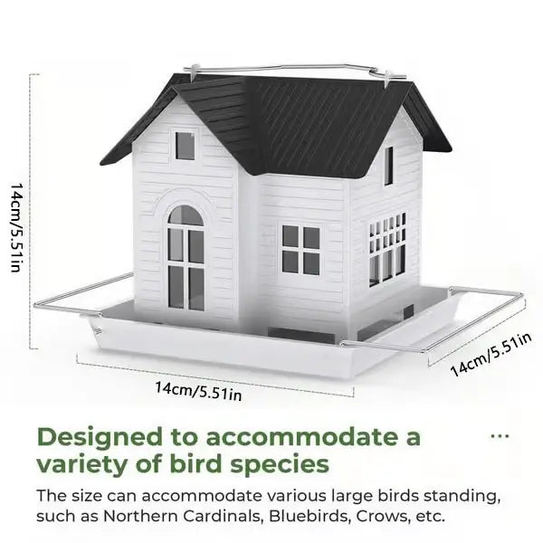 Solar-Birdhouse with LED – Illuminating Garden Lantern & Feeder Station in one!
