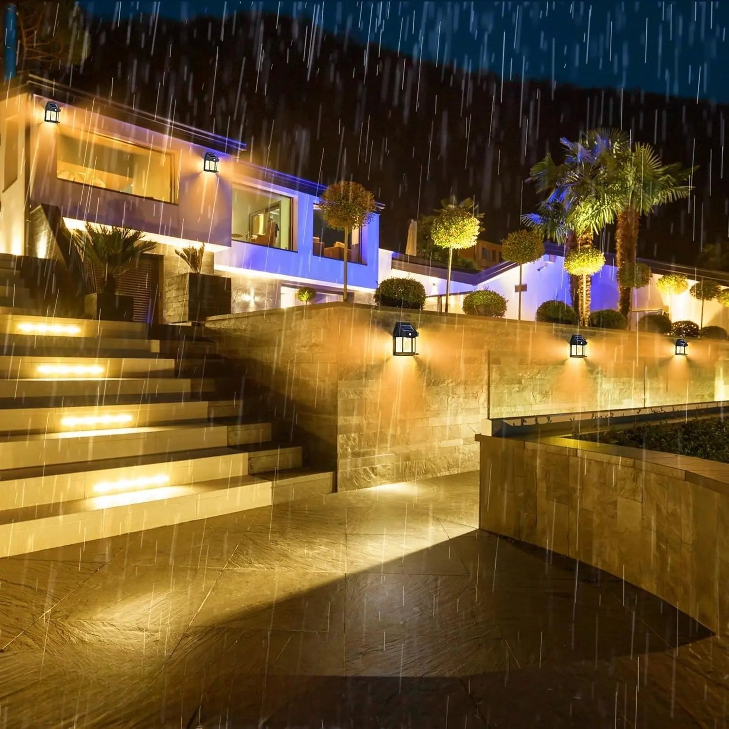 Solar Wall Light – Weatherproof Outdoor Lighting with Sensor