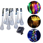 Solar Water Droplet String Lights