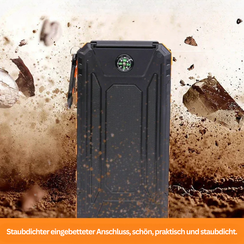 Solar Energy Power Bank with Flashlight – SolarCharge Pro