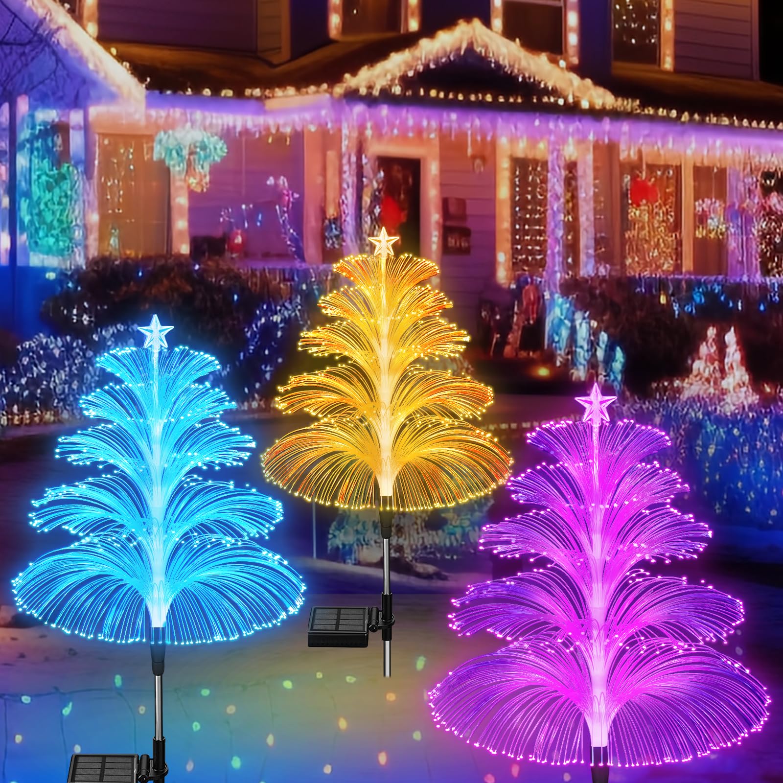 AquaGlow – Solar Jellyfish Lamp with Five Layers for Garden Lighting