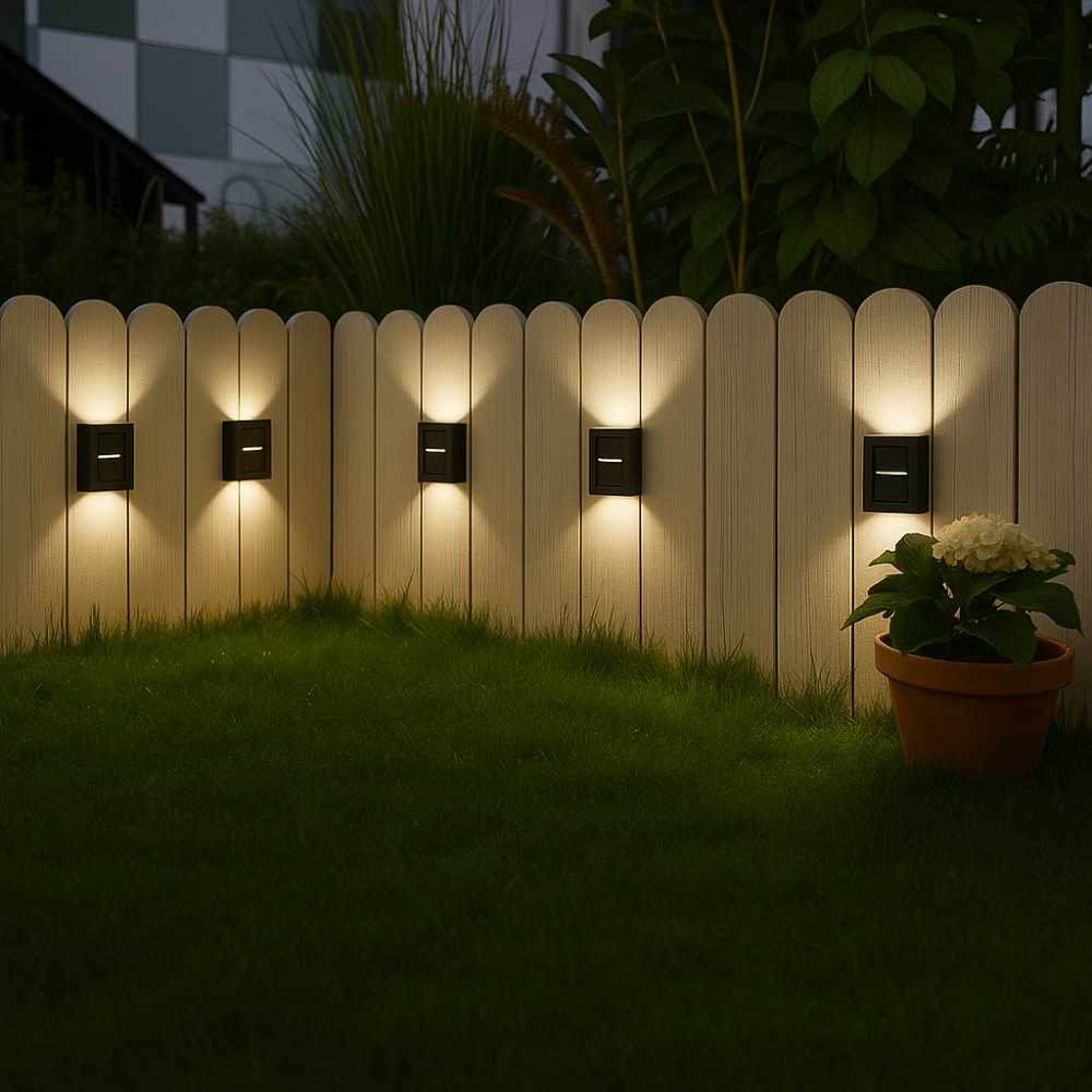 SolarGlow Luxe Solar Wall Lamps – Wireless, Stylish & Ready For Sultry Evenings