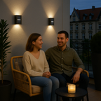 SolarGlow Luxe Solar Wall Lamps – Wireless, Stylish & Ready For Sultry Evenings