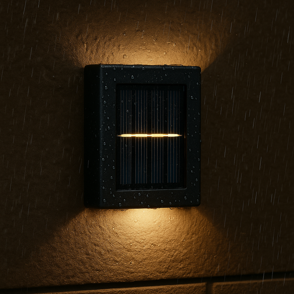 SolarGlow Luxe Solar Wall Lamps – Wireless, Stylish & Ready For Sultry Evenings