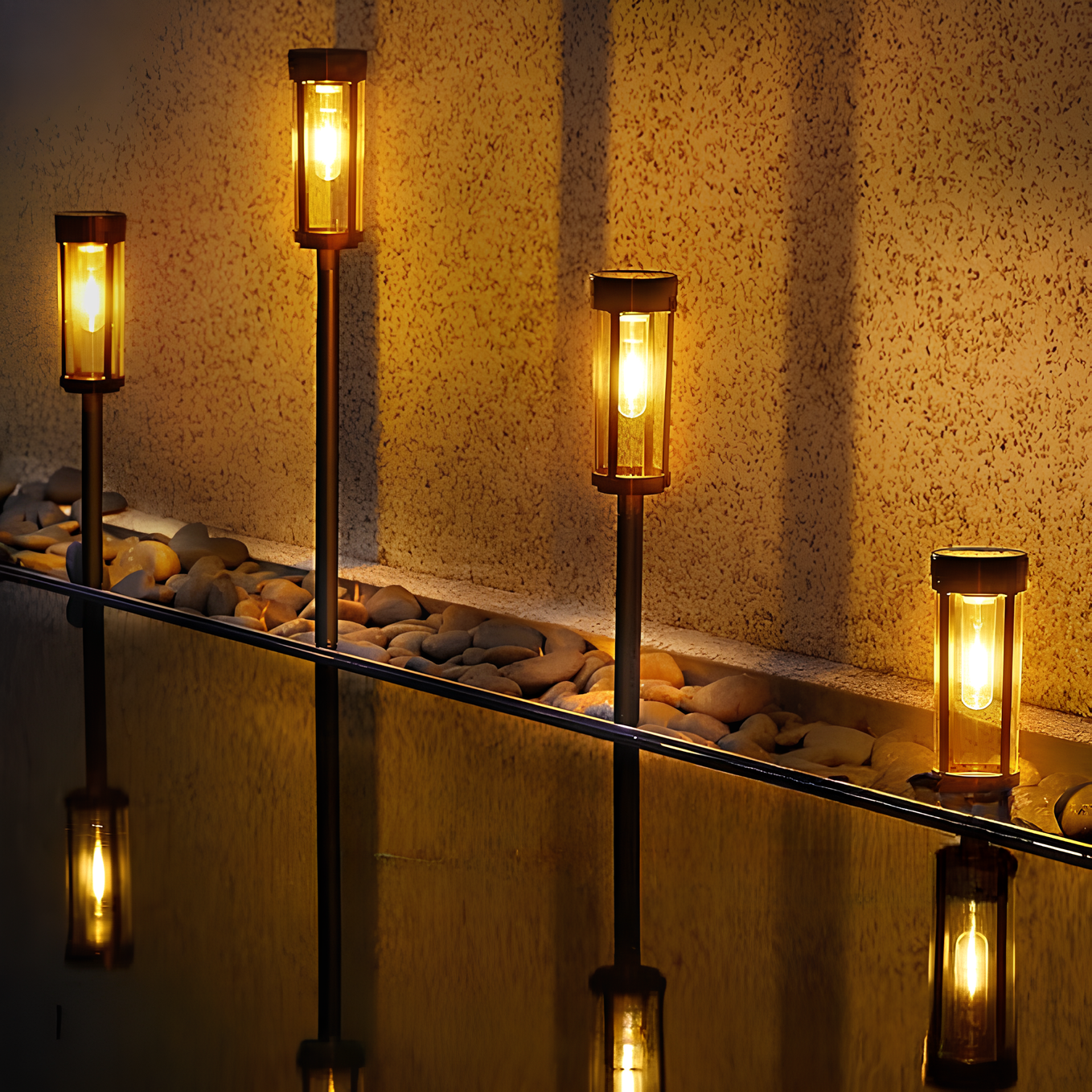 Solar Torch Light Solaria | Automatic Twilight Sensor | 12h Light Duration | Weatherproof Design