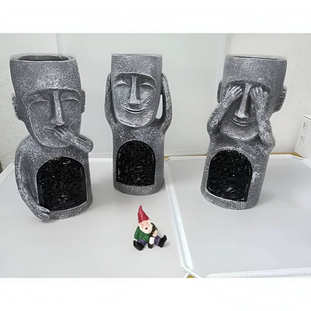solar resin garden statues for an enchanting atmosphere