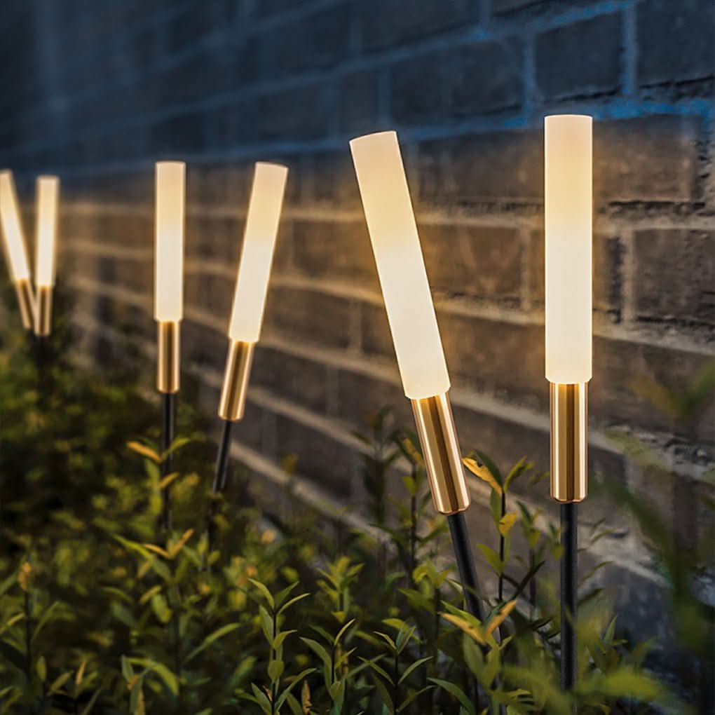 Solar-Reed Lamps for Ambient Garden Lighting