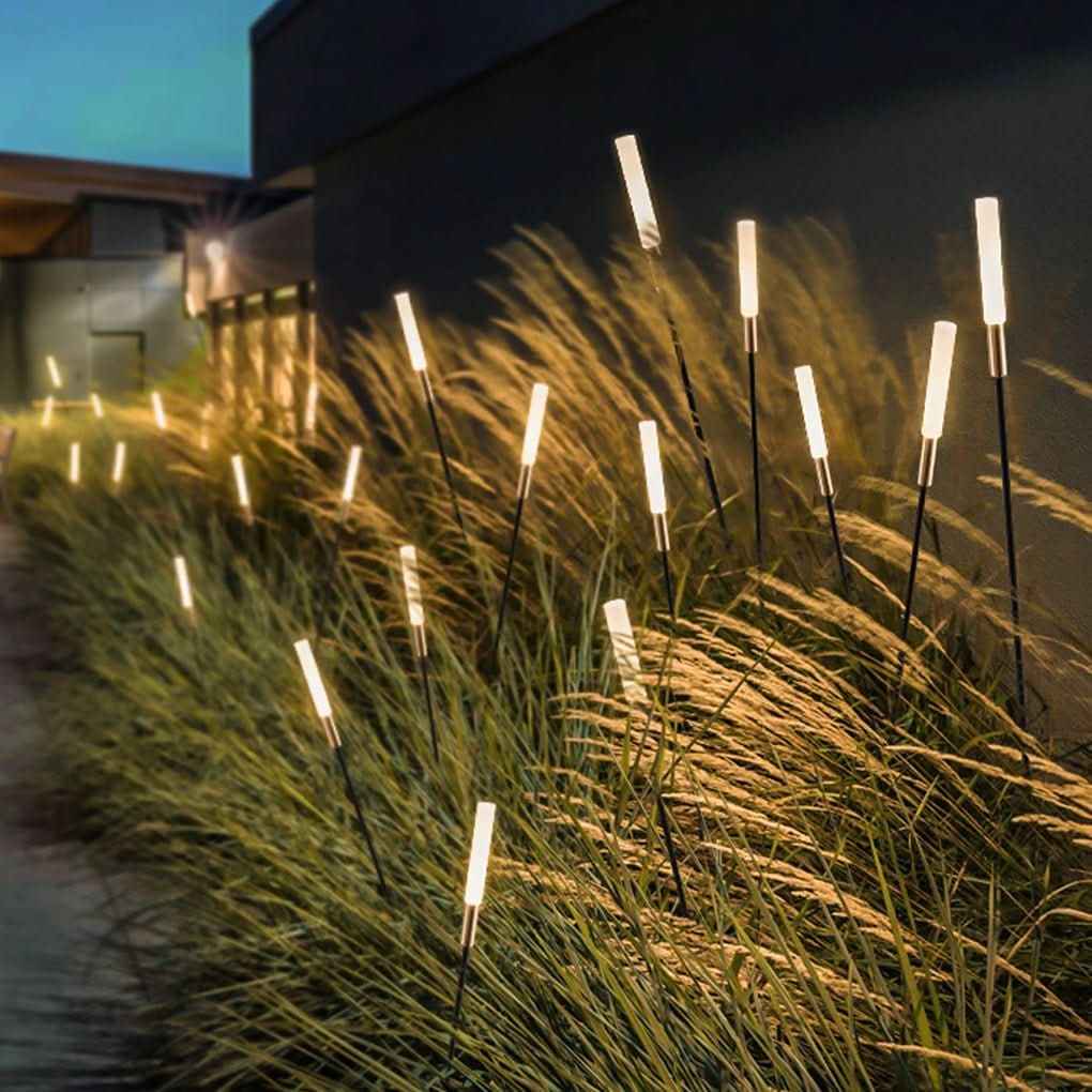 Solar-Reed Lamps for Ambient Garden Lighting