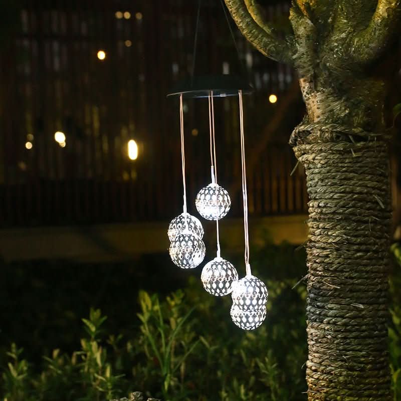 Solar Wind Chime for Elegance and Sustainability in the Garden