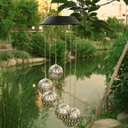 Solar Wind Chime for Elegance and Sustainability in the Garden