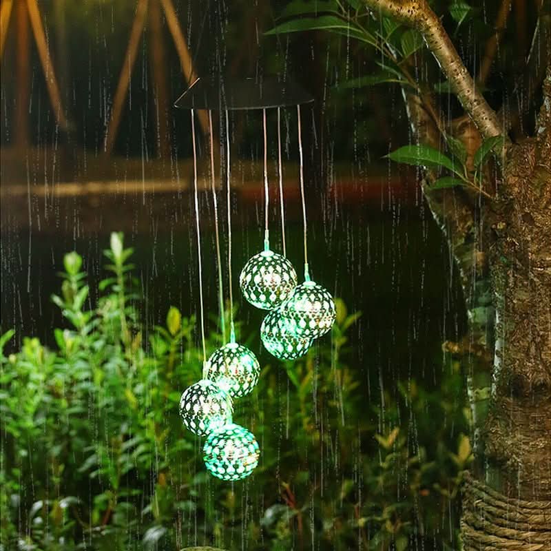 Solar Wind Chime for Elegance and Sustainability in the Garden