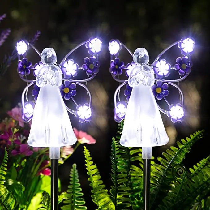 Solar-powered angel garden light – Waterproof memorial decoration for outdoor areas!