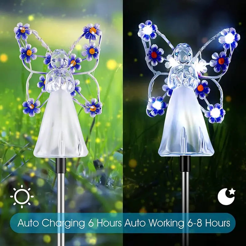 Solar-powered angel garden light – Waterproof memorial decoration for outdoor areas!