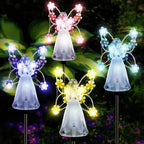 Solar-powered angel garden light – Waterproof memorial decoration for outdoor areas!