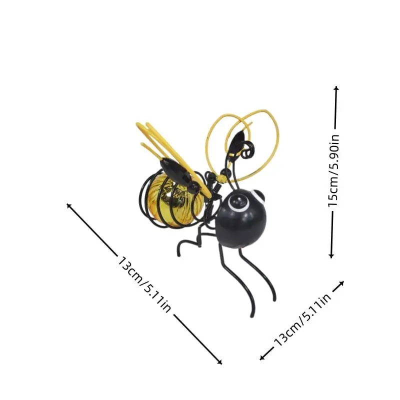 Solar-powered Hanging Lamp "Bee" – Weatherproof LED Decoration for Garden & Balcony