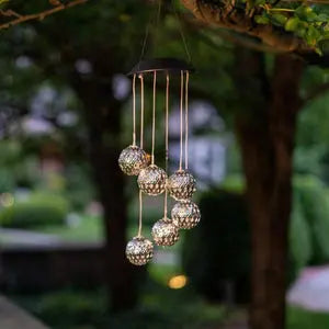 Solar-powered LED Wind Chime
