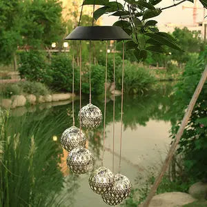 Solar-powered LED Wind Chime