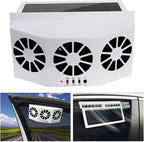 Solar-powered Car Fan – Cordless & Compact