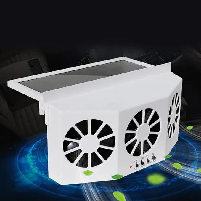 Solar-powered Car Fan – Cordless & Compact