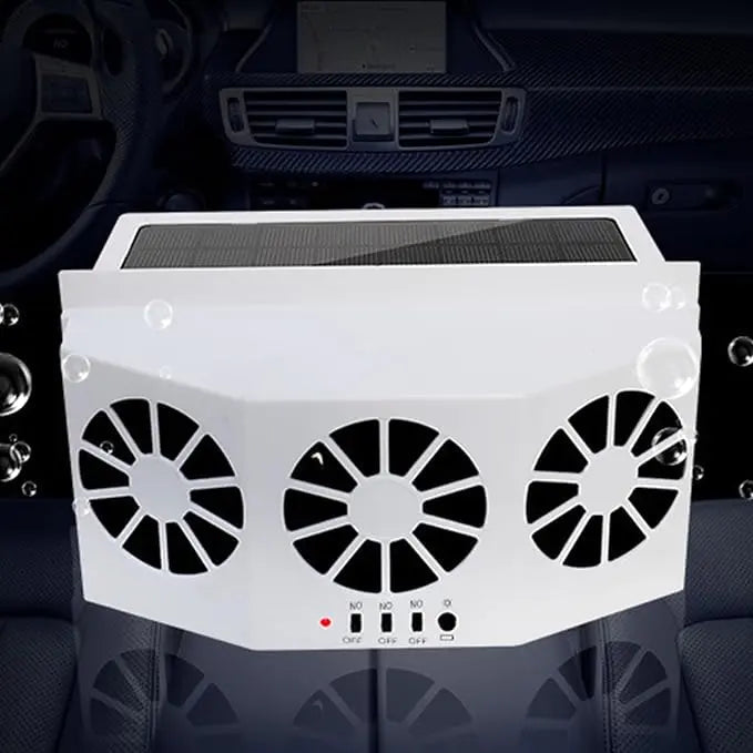 Solar-powered Car Fan – Cordless & Compact