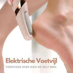 Electric foot care device with dual-speed motor for smooth & silky feet