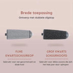 Electric foot care device with dual-speed motor for smooth & silky feet