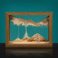 Solid wood 3D rotating sand painting