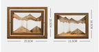 Solid wood 3D rotating sand painting