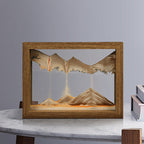 Solid wood 3D rotating sand painting