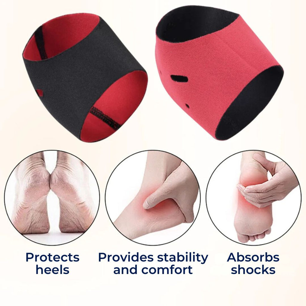 SootheSteps Heel Socks | Cushioned Support for Dry Cracked Heels - Plantar Fasciitis Relief - Ideal for Daily Use