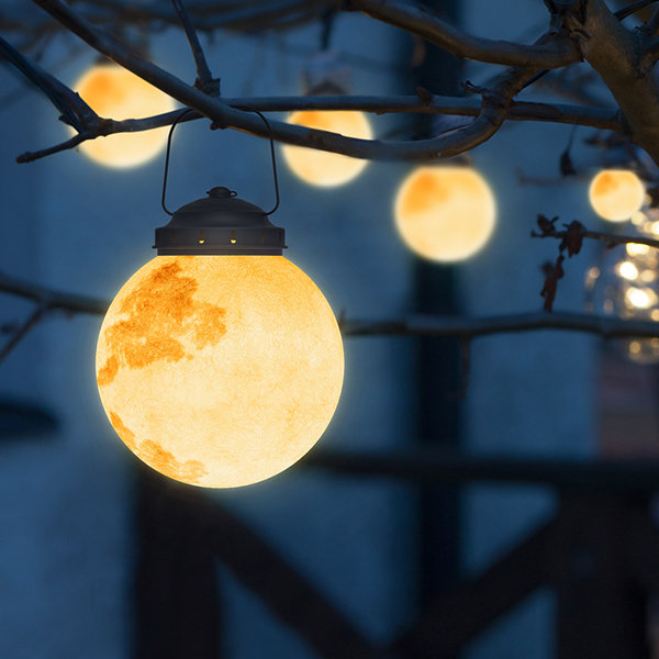 Modern LED Outdoor Lamp made of Metal and Resin – Solar-Powered Outdoor Light