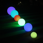 Weatherproof Round LED Garden Light with 16 Colors and Remote Control - Perfect for Garden, Porch & Party