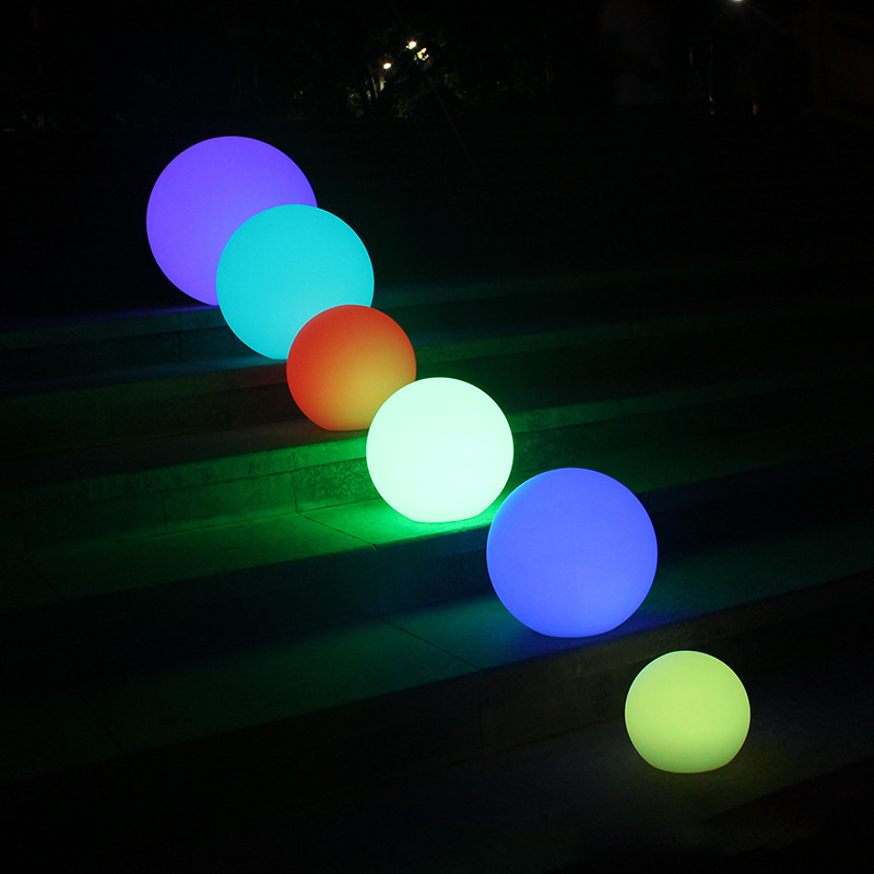 Weatherproof Round LED Garden Light with 16 Colors and Remote Control - Perfect for Garden, Porch & Party