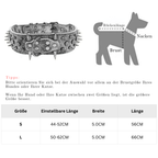 Dog collar with studs for large dogs