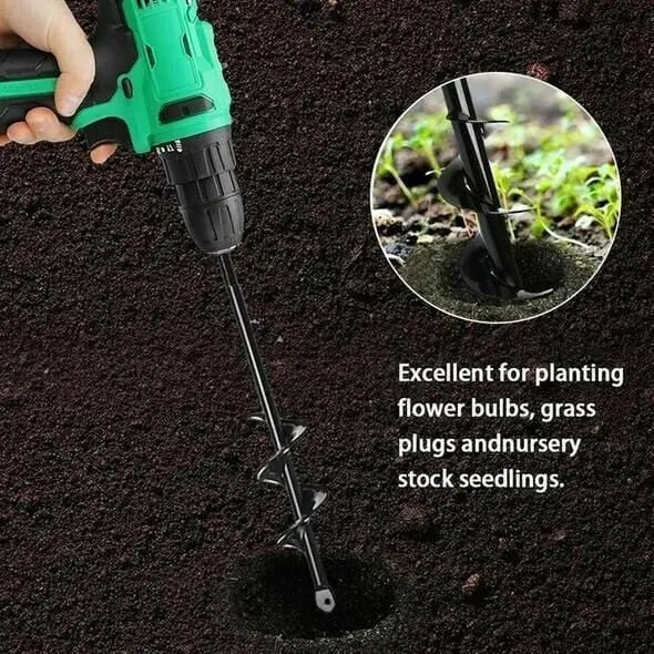 Spiral Garden Drill – Fast Planting Hole with Any Drill