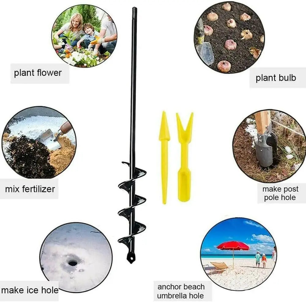 Spiral Garden Drill – Fast Planting Hole with Any Drill