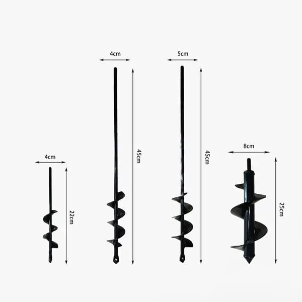 Spiral Garden Drill – Fast Planting Hole with Any Drill