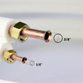 7Ｍ Mini Split Line Set 1/4" & 1/2" O.D Copper Pipes Tubing and Triple-Layer Insulation for Air Conditioning or Heating Pump Equipment & HVAC