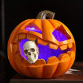 Haunting Jack O’Lantern – Realistic Skull Halloween Prop Decoration