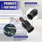 Aluminum Alloy Exhaust Resonator for Cars and Motorcycles, 2.5 × 10.7 cm